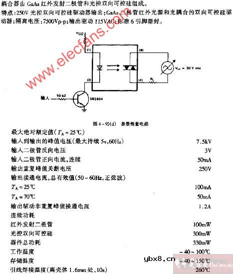 MOC3009-MOC3012参数测量电路图