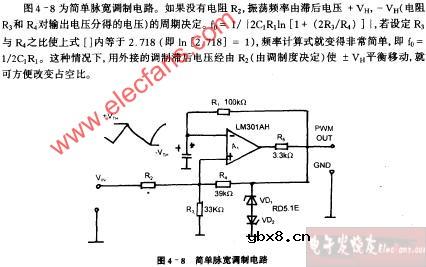 简单脉宽调制电路图