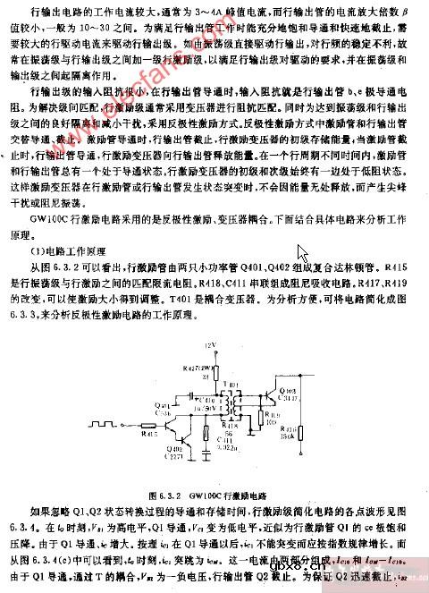 GW100C行激励电路图