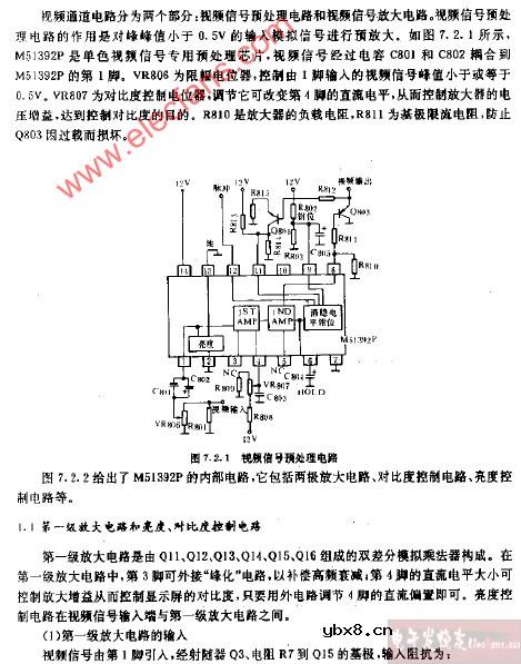 视频信号预处理电路图