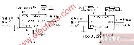 MC14046B构成的VCO电路图
