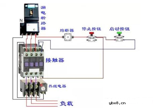 中间继电器接线图