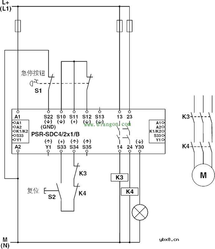 安全继电器原理及接法