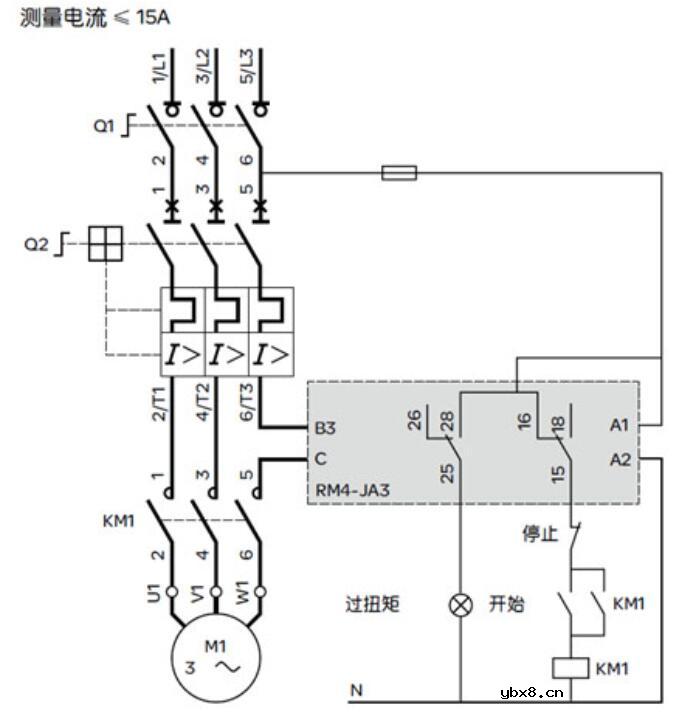 过流继电器接线图