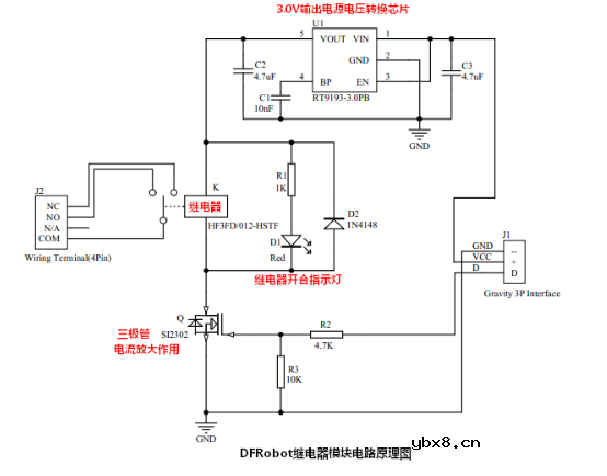 继电器模块的的使用方法与驱动实现
