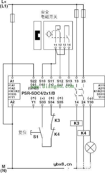 安全继电器原理及接法