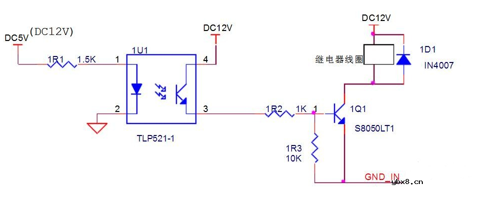 光耦继电器的应用电路