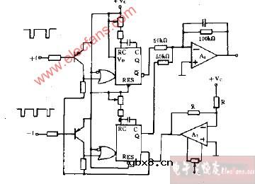 双极性频率、电压转换电路图