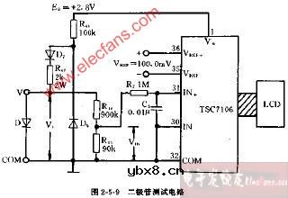 DT830A,CM3900,DT840型二极管测试电路图