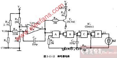 DT890、DT890A型蜂鸣器电路图
