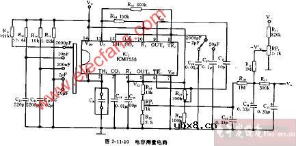 DT890、DT890A型电容测量电路图