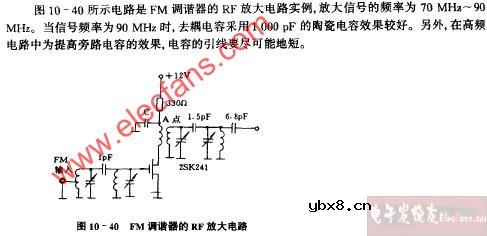 FM调频器的RF放大电路图