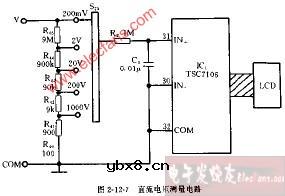DT890B型直流电压测量电路图