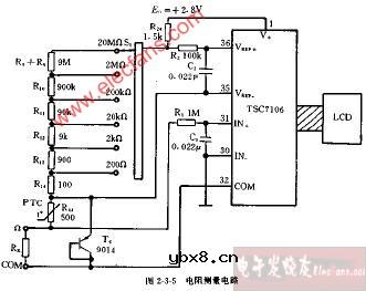 DT810型电阻测量电路图