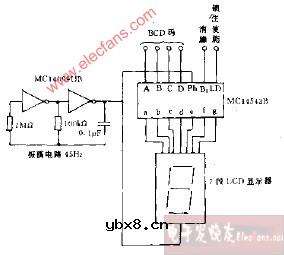 LCD显示器驱动电路图