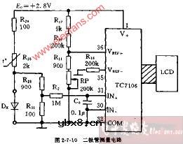 M830B型二极管测量电路图