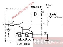 晶体管陈列驱动直流电磁阀电路图
