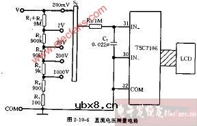 DT840D、CM3900A型直流电压测量电路图