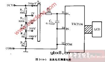 DT809C+、CM3920型直流电压测量电路图