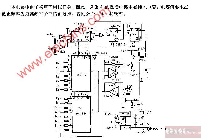 拟正弦波产生2电路图