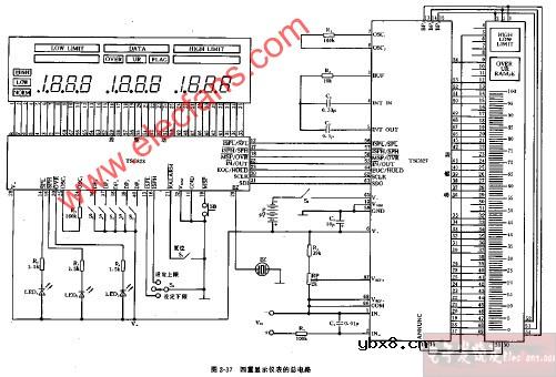 四重显示仪表的总电路图