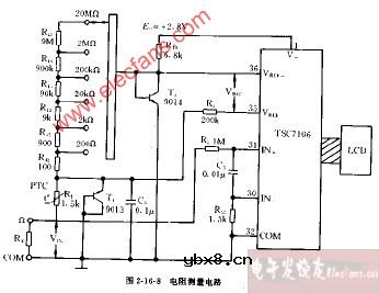 DT940C型电阻测量电路图