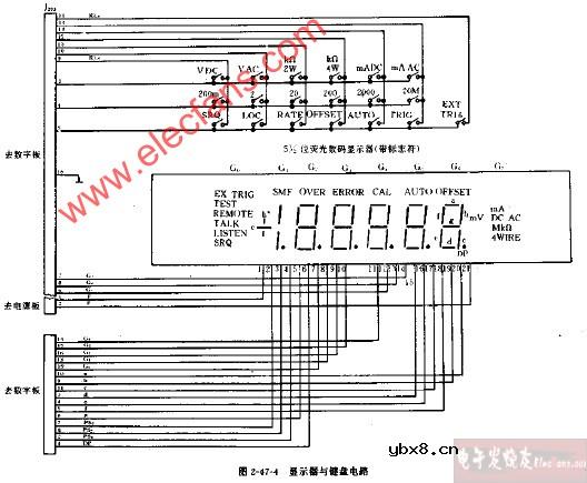 显示器与键盘电路图