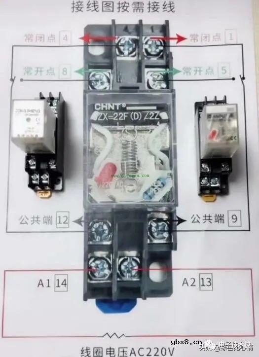 继电器几个典型常用的接线图