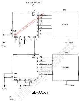 4033IC驱动的共阴极显示电路