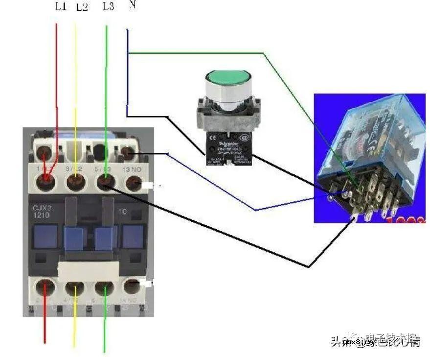 继电器几个典型常用的接线图