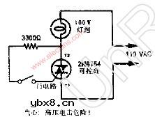简单的三端双向可控硅开关电路