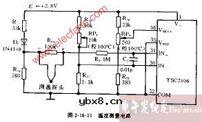DT940C型温度测量电路图