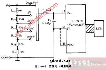 DT930F型直流电压测量电路图