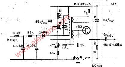 电视机场扫描锯齿波电压产生电路