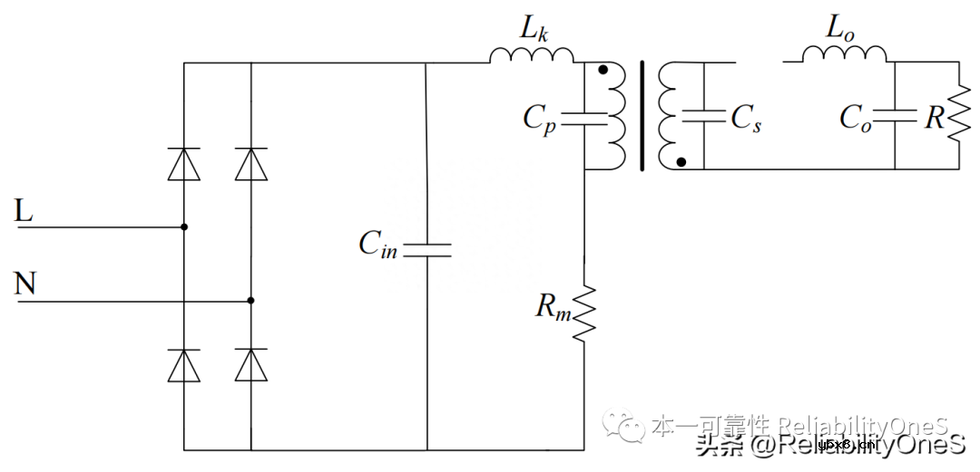 CCM下的FLYBACK电源拓扑开关尖峰形成过程