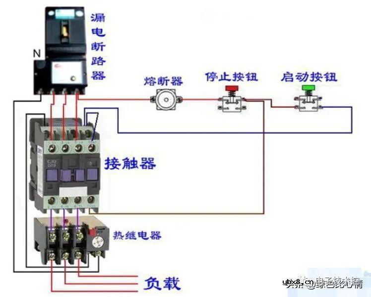 继电器几个典型常用的接线图