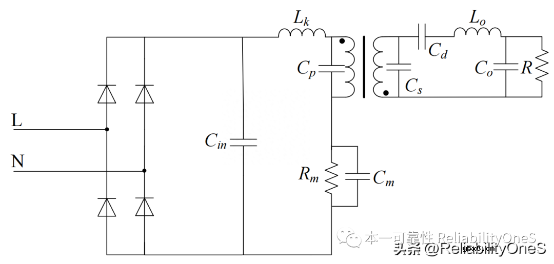 CCM下的FLYBACK电源拓扑开关尖峰形成过程