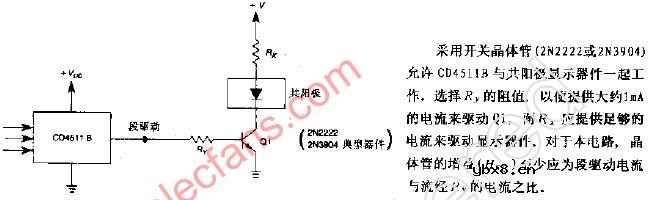 4511B共阳极显示驱动器
