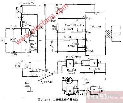 DT890B型二极管及蜂鸣器电路图