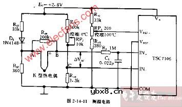 DT809C+、CM3920型测温电路图