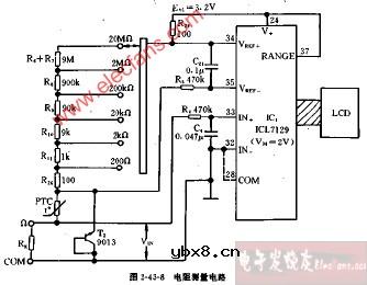DT1000、CM4200型电阻测量电路图