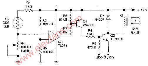 精密的光敏继电器开关