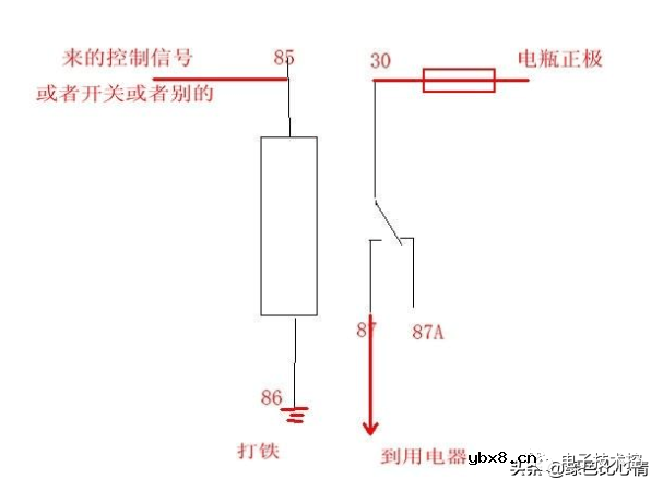 继电器几个典型常用的接线图