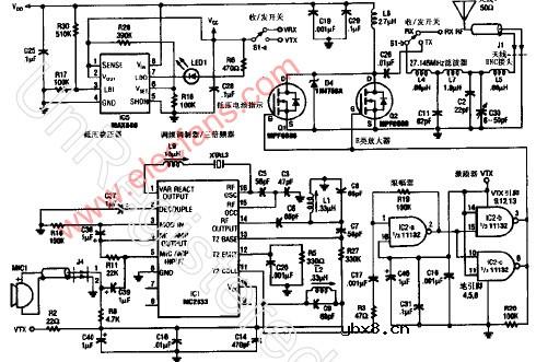 27.125KHz窄带调频发射机