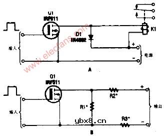 六端场效应管开关电路