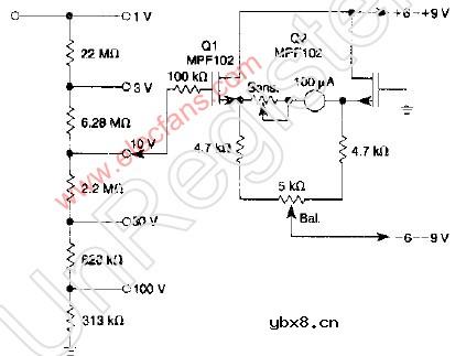 低零点漂移的直流电压器
