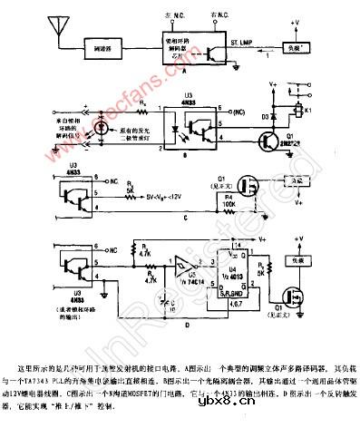 遥控发射机的接口电路
