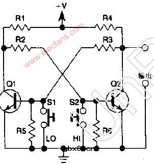 双稳态触发器（按键触发多谐振荡器）