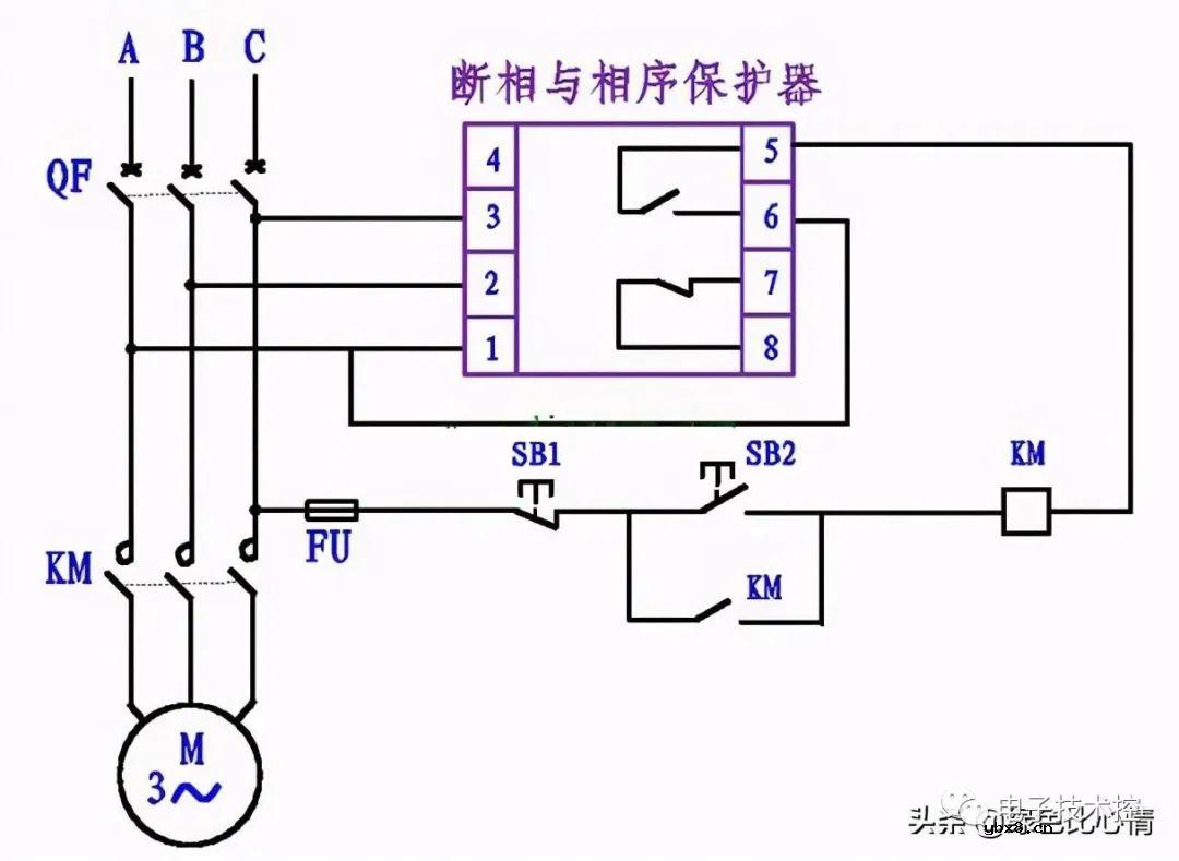 继电器几个典型常用的接线图