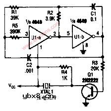 采用4049的CMOS压电激励器